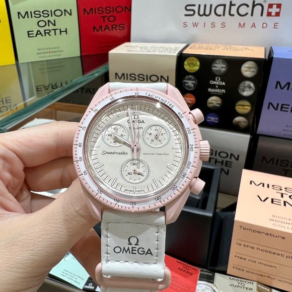 The new Swatch x Omega Gold Star watch